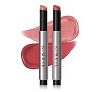 KIMUSE Juicy & Glowy Lip Balm Duo, Baume à Lèvres Teinté Brillant, Hydratation Longue Durée, Vegan, Baume à lèvres repulpante