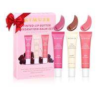 KIMUSE Lot de 3 Baumes à Lèvres Teintés Hydratants à l'Acide Hyaluronique