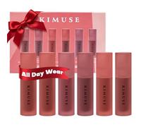 KIMUSE Water Lip Tint, Rouge à lèvres liquide Lip Stain Set 6PCS | Hydratant Léger Très pigmenté Longue durée, hydratant Finition brillante