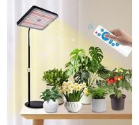 Kimuwote Lampe Horticole Led, Spectre Complet Lamp Plante, Dimmable Lampe Croissance Plante avec minuterie 4/8/12H,10 Luminosité, 3 Modes, Idéal pour Plants Interieur les Petites Plantes