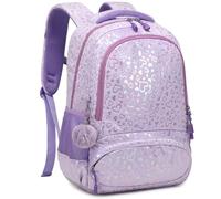 Kimwadalh Peluche Cartable Primaire Filles Sac à Dos Enfent pour Scolaires 1-3 Classe,Sacs d'école Fille Grand Cartables Primaires Sacs à Dos CE1 CE2 Fille Coeurs d'amour