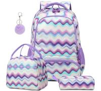 Kimwadalh Sac à Dos Enfent Paillettes Cartable Primaire Filles Scolaires 1-3 Classe,Sacs d'école Fille Cartables Primaires Sacs à Dos CE1 CE2 Fille, Isotherme Panier Repas + Trousse