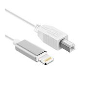 Kimwood - Câble MIDI pour iPhone - Câble USB 2.0 et câble MIDI type B pour iPhone, iPad, iPod Controller - Adaptateur interconnexion clavier MINI, interface audio, Micro USB, etc. 1 mètre de long