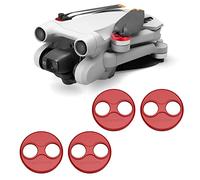 Kimyoaee Mavic Mini 3 4 Pro Lot de 4 capuchons de moteur en aluminium pour drone DJI Mini 4 Pro/Mini 3 Pro Accessoires anti-poussière et étanches Rouge
