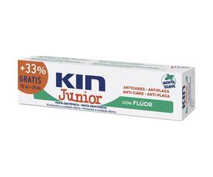 Kin Junior dentifrice Junior pâte de menthe douce 75ml+25ml