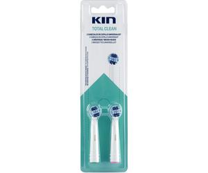 Kin Remplacement de la brosse à dents électrique Nettoyage total 2 U