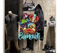 Kina - CRC0011 Vitrophanie Carnaval 100% réutilisable Décoration pour vitrines magasins sans Colle et repositionnable