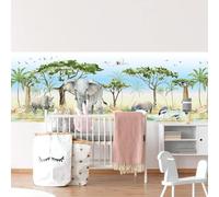 kina - SM0049 Autocollants muraux Bandeaux pour chambre d'enfant - Graphiques Savane grecques Protection et décoration muraux, revêtement de meubles, tables et armoires, 30 x 130 cm