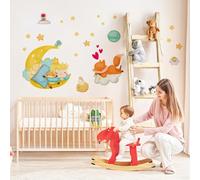 kina - Sticker Mural Décoration Chambre Enfant R00571 - Eco-Tessuto, Hypoallergénique, Repositionnable, Effet caresse, École Maternelle - Graphique Le Petit Prince et mesure 90x30 cm