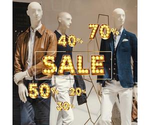 kina - UVSD0190 Transparent Removable Repositionable Window Sticker for Window Glass Shop Windows - Stickers Summer Winter Sales Discounts Occasions 1 Sheet 130x30 cm