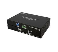 Kinan Rallonge USB 3.2 via Cat6a/Cat7 100 m, une seule alimentation requise, 4 ports USB 3.2, RS232 FSYNC USB 3.0, clavier souris USB sur Ethernet, Plug and Play, une paire, nouvelle version