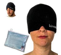 Kinasky - Bonnet Anti migraine - Chaud et Froid - Rafraichissant - Masque migraine - Bandeau migraine - Réutilisable - Maux de tête - Anti Stress - Relaxant - Apaisant - Poche Glace en Gel