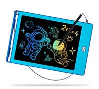 Kinayue Tablette d'écriture LCD 8,5 Pouces, Tablette Dessin Enfant Réutilisable, Jouet de Voyage éducatif, Cadeau d'anniversaire, Ardoise Magique pour Enfants 3-10 ans Bleu