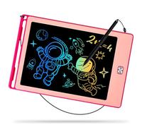Kinayue Tablette d'écriture LCD 8,5 Pouces, Tablette Dessin Enfant Réutilisable, Jouet de Voyage éducatif, Cadeau d'anniversaire, Ardoise Magique pour Enfants 3-10 ans Rose