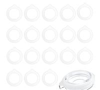 KINBOM 18 Pièces Joints de Bocal de Remplacement, Bague d'Étanchéité en Silicone Joints en Silicone pour Bocaux de Stockage Verre Scellé Bocal (9,5cm diamètre extérieur, 6,8cm diamètre intérieur)