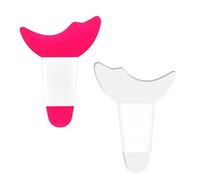 KINBOM 2pcs Protège Mascara, Silicone Eyelash Guard Mascara et Bouclier Mascara Auxiliaires Empêchent les Résidus de Maquillage pour Femmes Filles Maquillage des Yeux (Rose, Transparent)