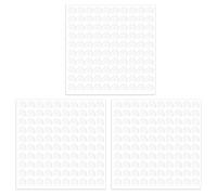 KINBOM 300 Pièces/3 Feuilles Points Adhésifs Double Face, Forte Adhérence Pastille Scratch Autocollant Crochet et Boucle Adhésifs Point de Colle pour Plastique Verre Mur Métal Bois (Diamètre 10mm)