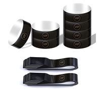KINBOM 300 Pièces Bracelet Vip, Bracelets en Papier Imperméables pour Événements Noir Bandes de Poignet Bracelet d'Identification pour Fêtes Festivals Concerts et Foires