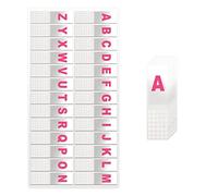 KINBOM 520 Pièces Onglet Alphabétique Adhesif, A-Z Onglets d'Index Adhésifs Onglets Transparent Guides de Fichiers Alphabétiques pour Classeurs Livres Cahiers