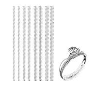KINBOM 8 Pièces Ajusteurs de Bague Invisible, Polissage Transparent Ajusteur de Taille de Bague Lâche Taille de Bijoux pour Femme Alliances (4 Tailles)