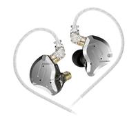 KINBOOFI Écouteurs Intra-Auriculaires KZ ZS10 Pro HiFi KZ avec conducteurs 4BA et 1DD, avec câble OFC 0,75 mm Amovible à 2 Broches 6N (Noir, sans Micro)