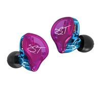 KINBOOFI Écouteurs Intra-Auriculaires KZ ZST - Couleur équilibrée - Double Pilote Hybride - HiFi - Basse - Violet - avec Micro