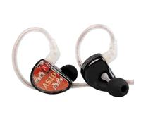 KINBOOFI KZ AS10 Écouteurs 5 Armature équilibrée Pure 5BA HiFi Moniteur d'oreille avec câble de Remplacement 2 Broches (sans Micro, Noir)