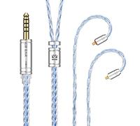 Kinboofi MMCX Câble pour écouteurs compatible FILO FH3 Argenté 2 m Prise audio MMCX 4,4 mm