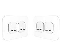 KINCMAX Lot de 2 Crochets Adhésifs pour Porte Savon et Accessoires de Cuisine - Organiseur Salle de Bain Adhesif sans Percer - Crochet mural adhésif résistant pour porte-éponge