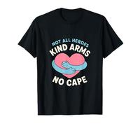 Kind Arms No Cape Bubblegum Rose Cœur Hug Graphic T-Shirt