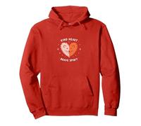 Kind Heart Brave Spirit Lion Inspiration, Maternelle Sweat à Capuche, Unisexe pour Adultes, Rouge, S
