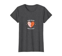 Kind Heart Brave Spirit Lion Inspiration, Maternelle T-Shirt, Femme, Chiné Foncé, XS
