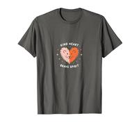 Kind Heart Brave Spirit Lion Inspiration, Maternelle T-Shirt, Homme, Asphalte, S