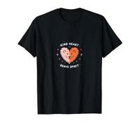 Kind Heart Brave Spirit Lion Inspiration, Maternelle T-Shirt, Homme, Noir, S