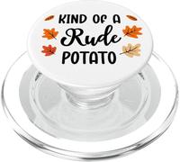 Kind of Rude Potato Sweet Potato Funny Thanksgiving Couples PopSockets PopGrip pour MagSafe
