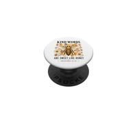 Kind Words are Sweet Honey Christian Bee Proverbe de la Bible PopSockets PopGrip Adhésif