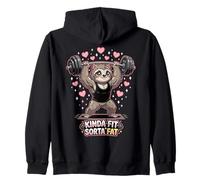Kinda Fit Sorta Fat Cat Haltérophilie Sweat à Capuche
