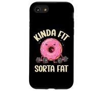 Kinda Fit Sorta Fat Donut Drôle Gym Haltérophilie Entraînement Coque pour iPhone SE (2020) / 7/8