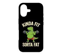 Kinda Fit Sorta Fat Drôle Gym Dinosaure Haltérophilie Dino Coque pour iPhone 17