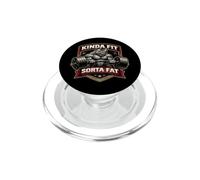 Kinda Fit Sorta Fat Funny Gym Rhino Haltérophilie Entraînement PopSockets PopGrip pour MagSafe