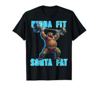 Kinda Fit Sorta Fat Ours d'haltérophilie T-Shirt Graphique avec Valeur