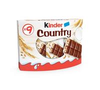 KINDAR COUNTRY - Barre Chocolatée Céréales Gourmande et Croquante, Format Pratique (9 x 23,5g) - Lot de 4 - vendu par Lot
