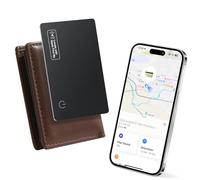 KINDEEP Carte de suivi de portefeuille Air-Tag (iOS uniquement) - Compatible avec Apple Find My, 1,8 mm ultra fin, traqueur Bluetooth Smart Card, localisateur de portefeuille, étanche IP68