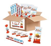 KINDER | Assortiment de 200 chocolats : Schokobons, Mini Bueno, Country, Maxi | Boîte de 1.45kg à partager