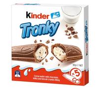 Ferrero kinder Tronky 5 gaufrettes au cacao fourrées au lait paquet de 90g