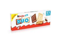 KINDER - Biscuits Nappés Duo Chocolat Lait, Délicieusement Croustillants et Fondants en Bouche, Paquet de 150g pour une Pause Gourmande. - Le Lot De 4