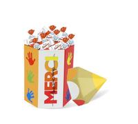 KINDER - Boîte Crayon et 20 Chocolats - Cadeau Maîtresse | Cadeau pour Remercier les Maîtresses, Maîtres, Atsem & Nounous, Collègues, Soignants