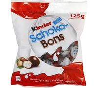 Kinder Bonbons de chocolat au lait fourrés au lait et noisettes - Le sachet de 125g