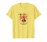Kinder Boy Adventure Commence Son Voyage dans Une fusée Cosmique T-Shirt, Homme, Citron, M