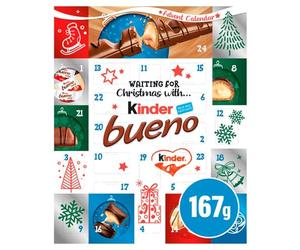 Kinder Bueno Calendrier de l'Avent de Chocolat au Lait, 167g